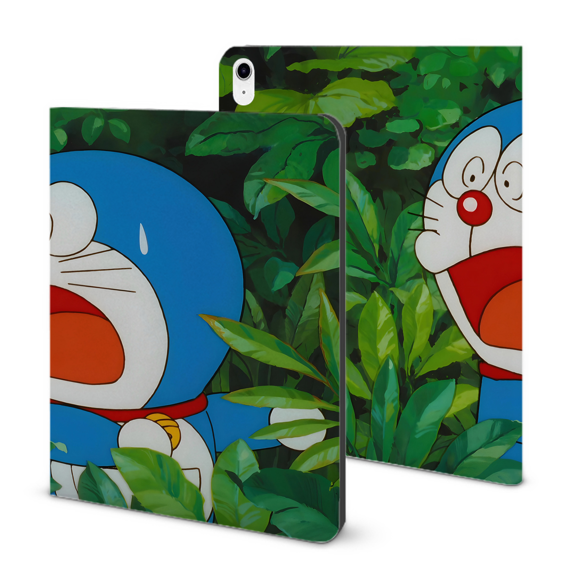 （画像用） ドラえもん Doraemon IPad ケース ブック型 PUレザー TPU 耐衝撃 軽量 薄型 ペン収納なし 全面保護 IPad 各モデル対応